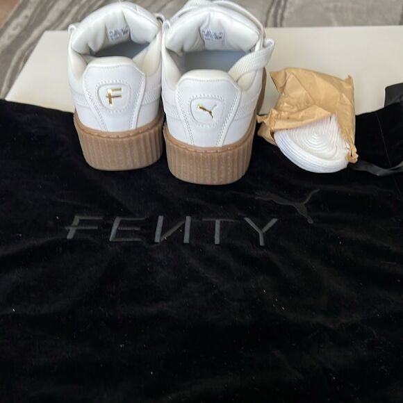 PUMA X FENTY Women’s CREEPER PHATTY SNEAKERS Warm White Puma 8 - Picture 7 of 9
